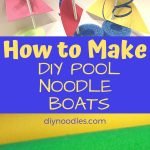 toy boat made from pool noodles