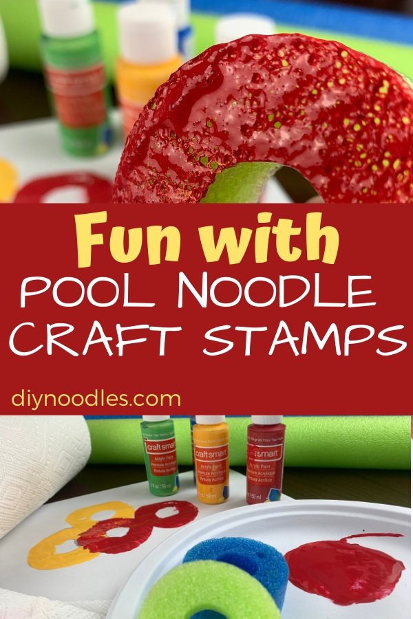 pool noodle craft stamps