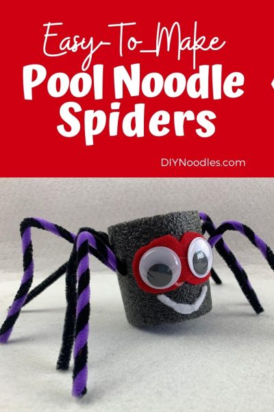 Easy DIY Pool Noodle Spider Craft DIY Noodles
