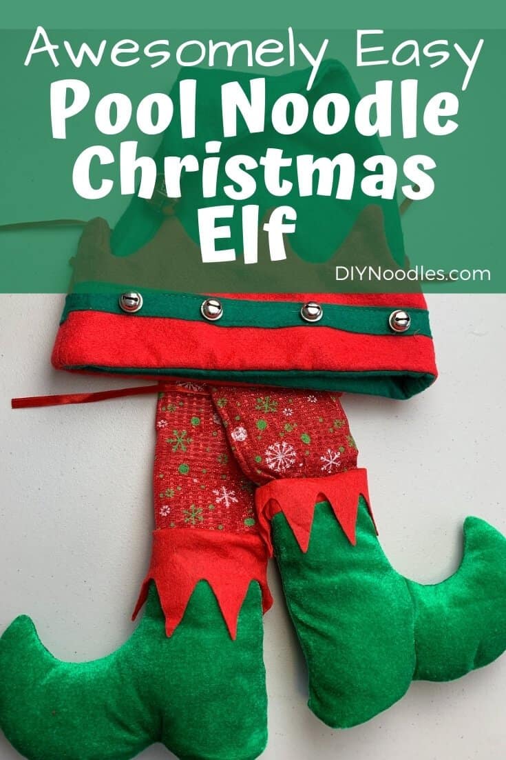 Simple Pool Noodle Christmas DIY Elf Decoration DIY Noodles