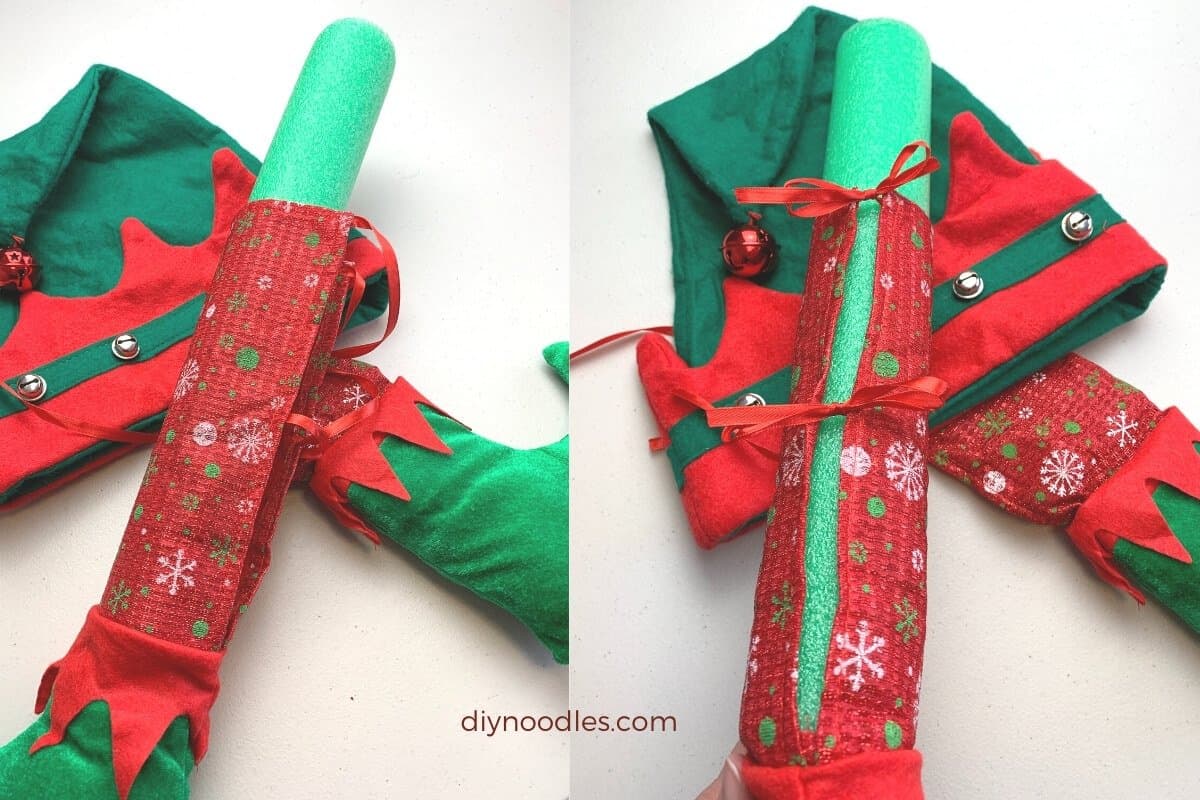 Simple Pool Noodle Christmas DIY Elf Decoration DIY Noodles