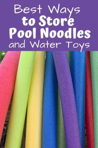 13 Best Pool Noodle Storage Solutions and Other Pool Toy Storage Ideas